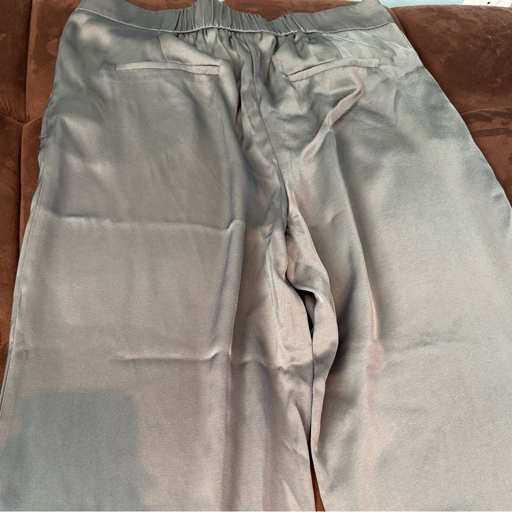 Ever New Lustrous satin Wide-Leg Pants size 10P - Picture 6 of 10